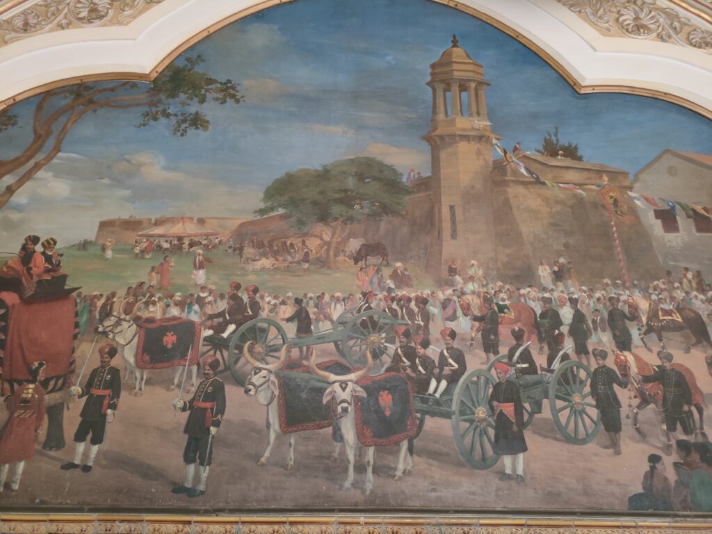 painting at mysore palace